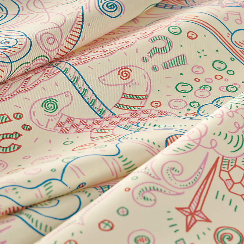 Please Hold The Line scarf 90 | Hermès USA